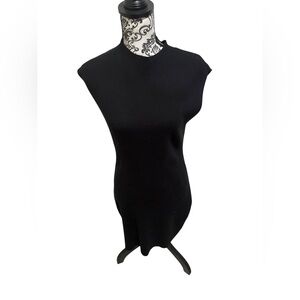 Express Black Ribbed Mini Dress